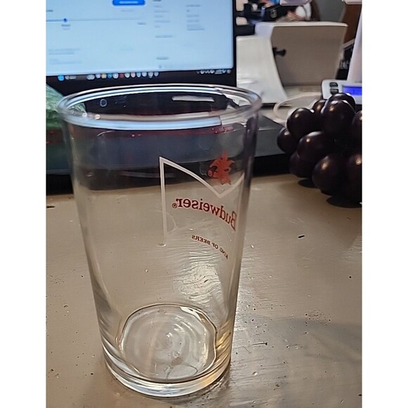 Budweiser King of Beers Glass – Red Logo 5" Anheuser-Busch Barware - Picture 4 of 7